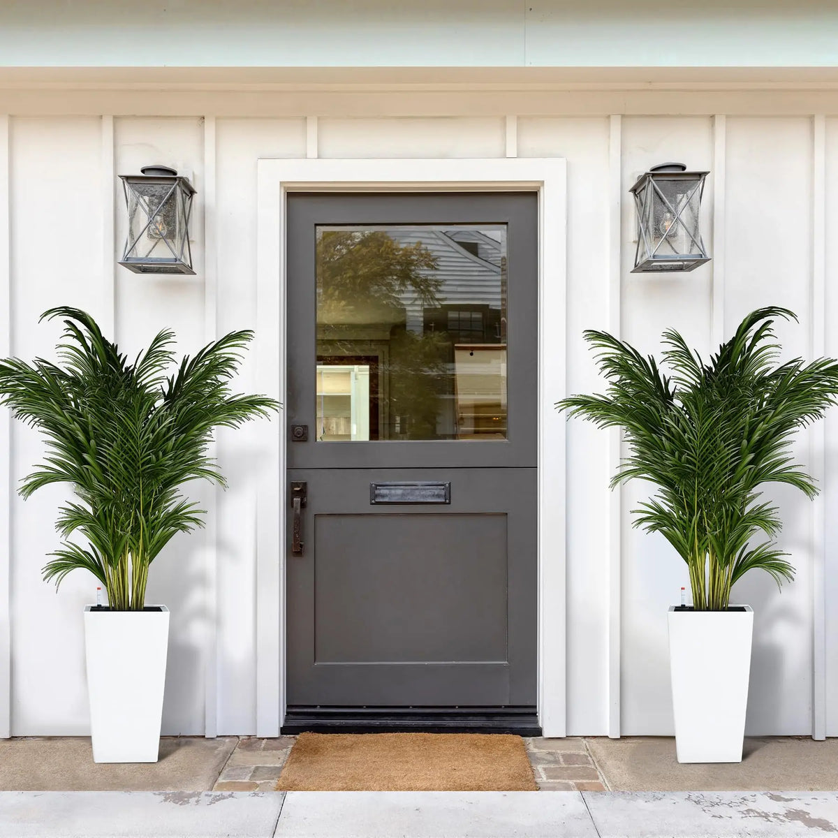 HiMISS Self Watering Tall Planter Pots With Drainage Design