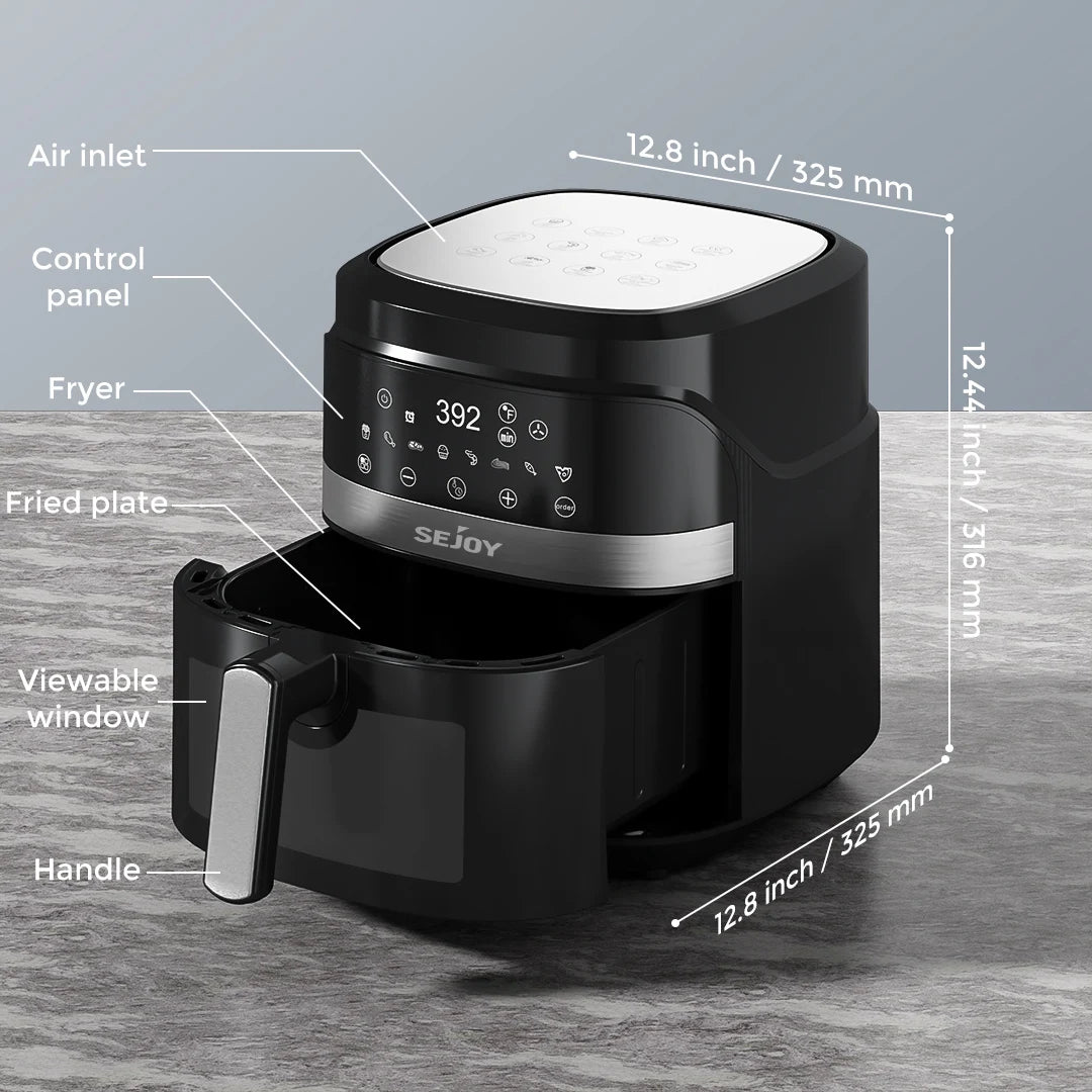 SEJOY Air Fryer 8 In 1 Electric Oven Oilless Cooker