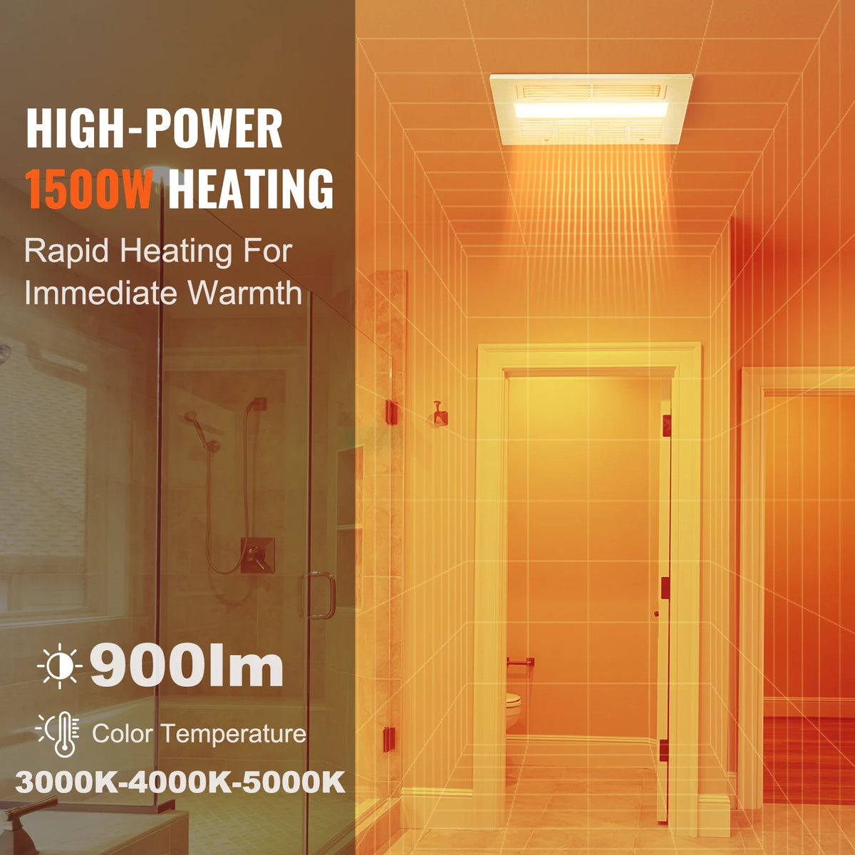 SucceBuy Bathroom Exhaust Fan 80 110 CFM High Efficiency Ventilation