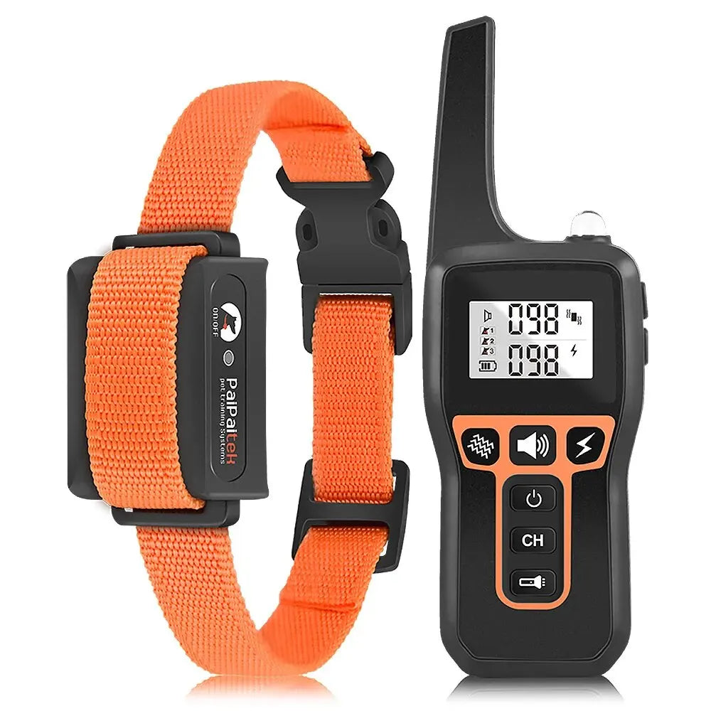 PaiPaitek Dog Training Collar Waterproof Rechargeable Remote Auto Mode