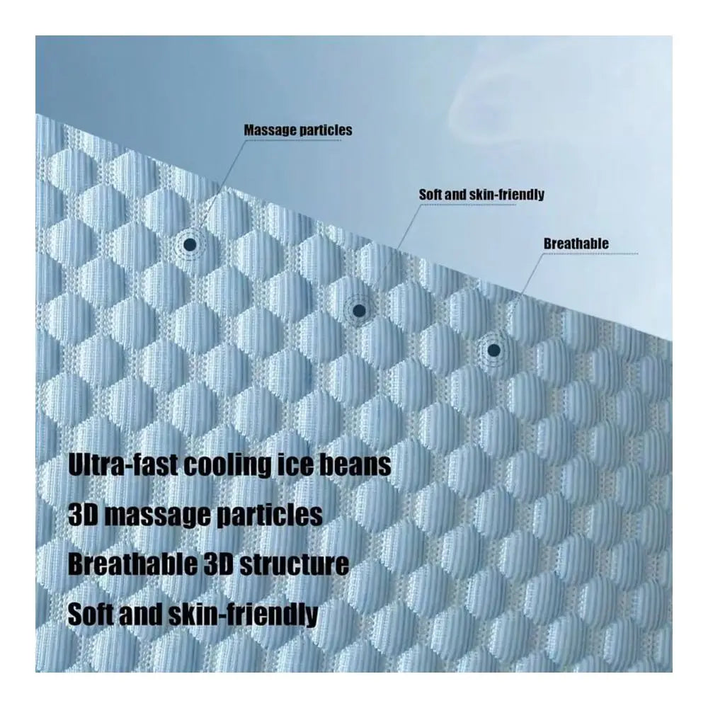 Ice Silk Cervical Massage Pillow for Sleep and Neck Support