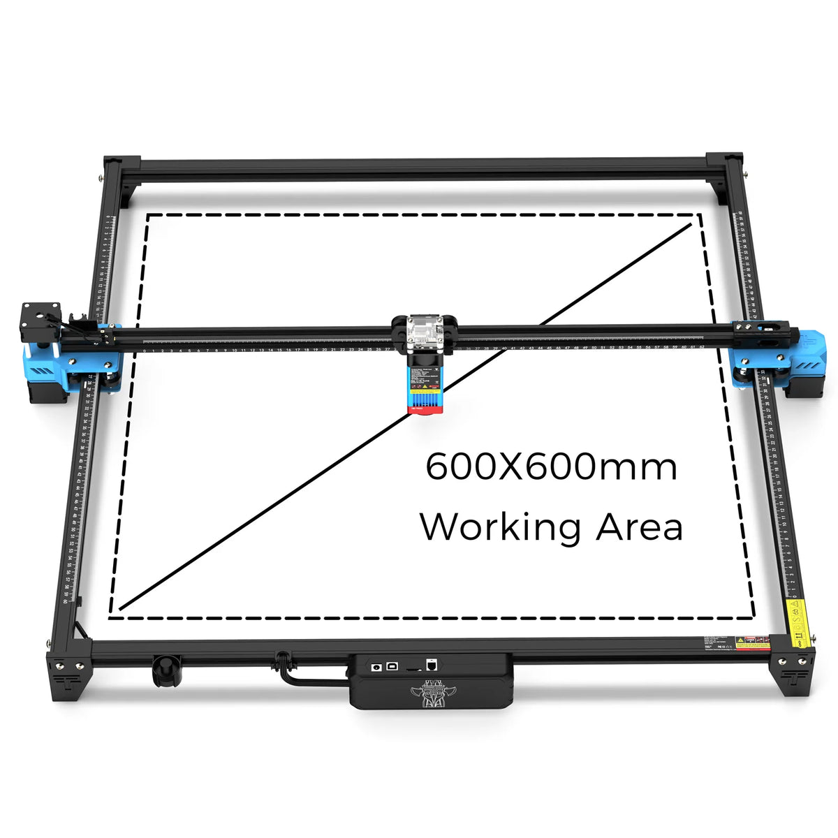 TwoTrees 600x600mm Laser Engraver 40W/80W TTS-55 PRO/TTS-10 PRO Metal Laser Engraving Machine Wood Leather Cutting Machine