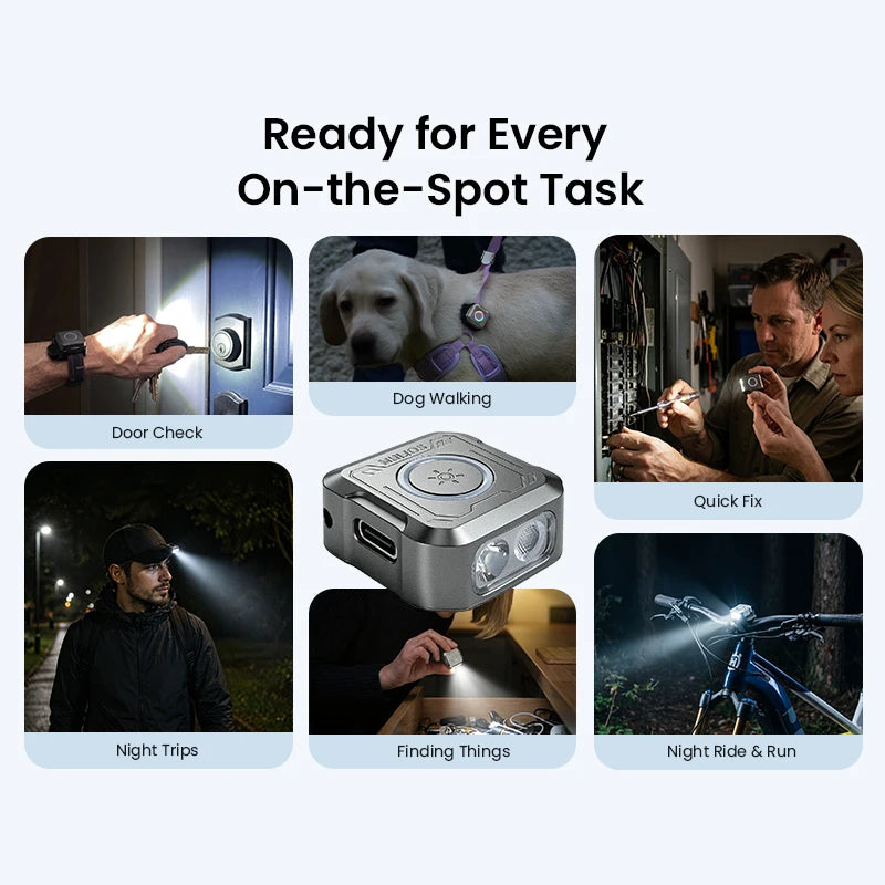 Sofirn SE1 EDC Pocket Flashlight With RGB Ring UV Magnetic