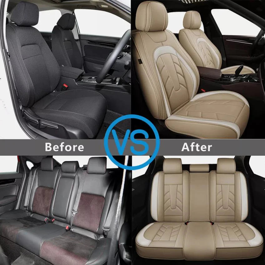 Premium Napa Leather Full Set Car Seat Covers For Toyota Vehicles