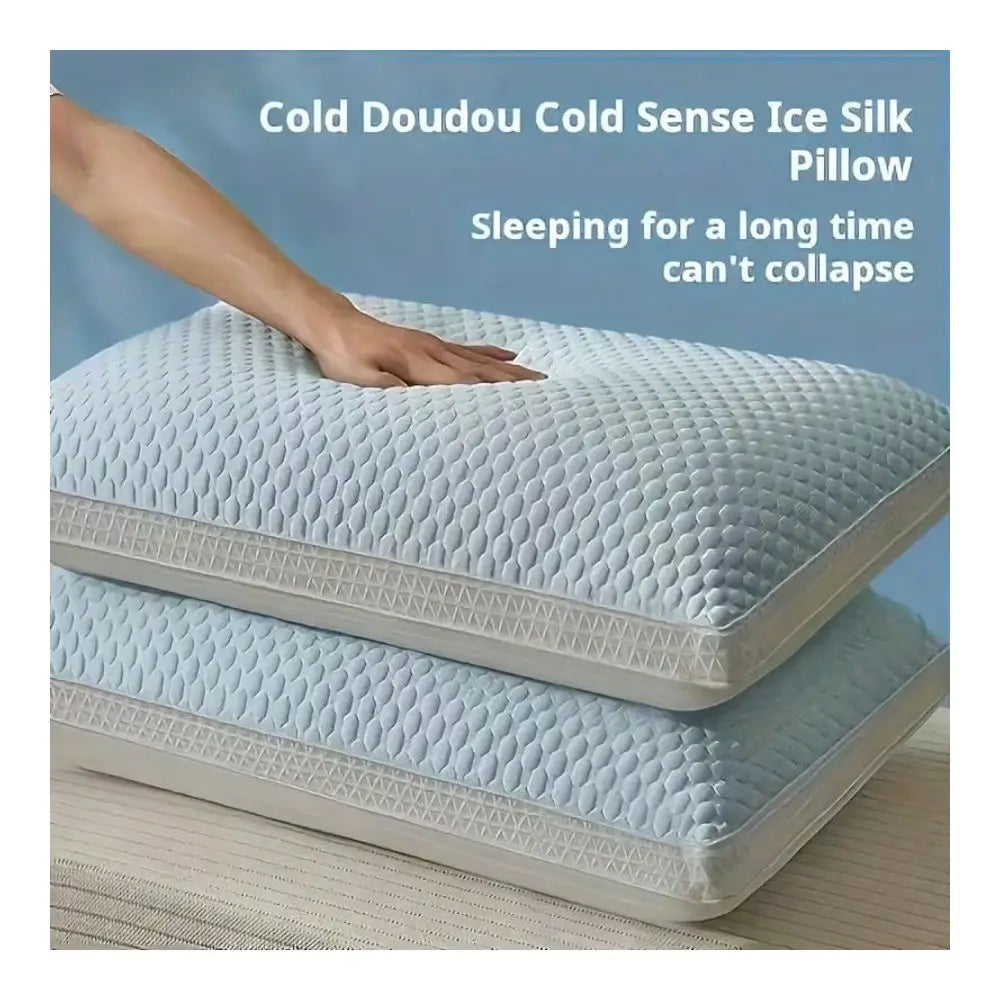 Ice Silk Cervical Massage Pillow for Sleep and Neck Support