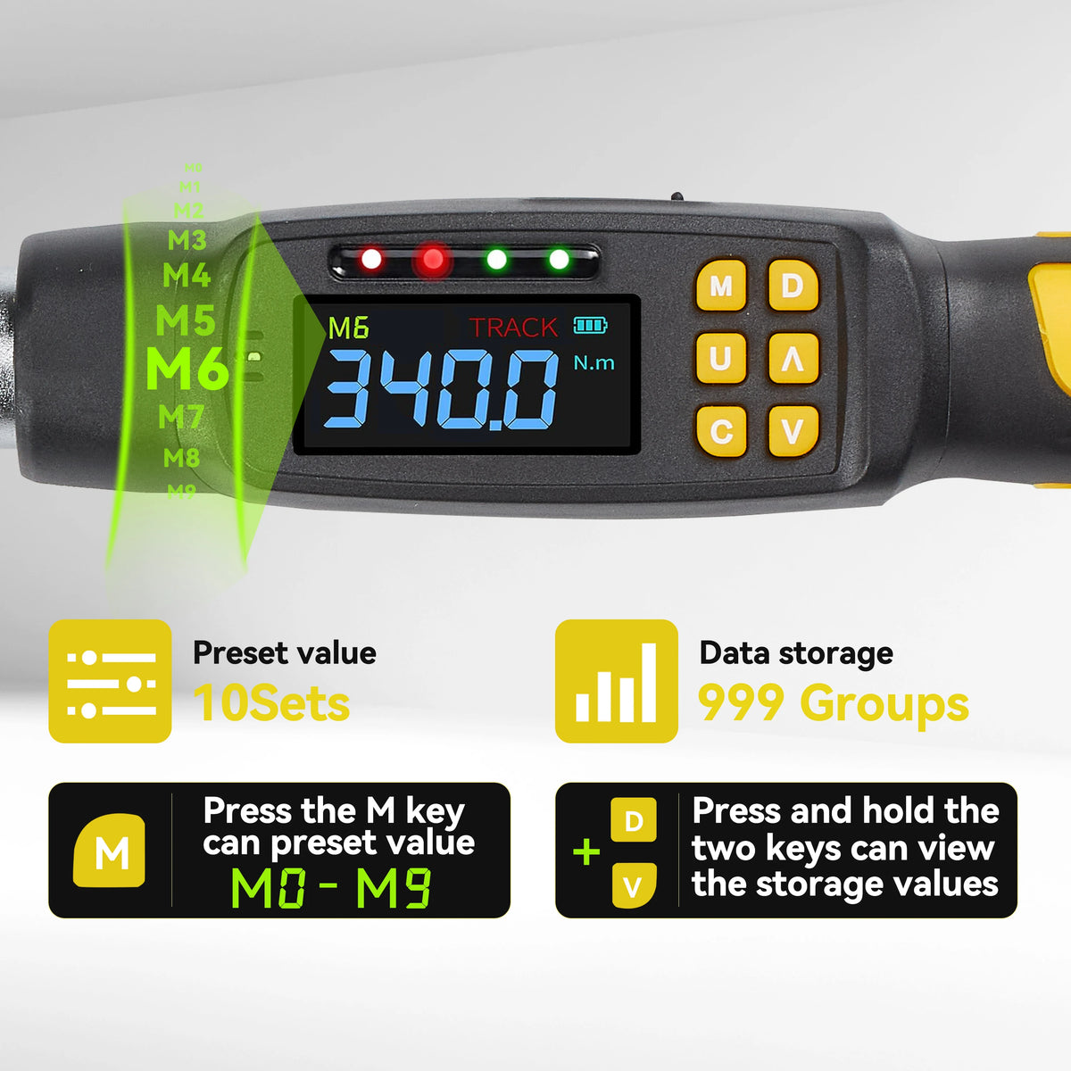 Waxtron Digital Torque Wrench 2 Percent Accuracy For Automotive