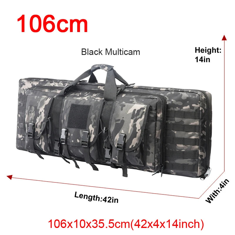 LQARMY Tactical Double Rifle Molle Gun Backpack Case