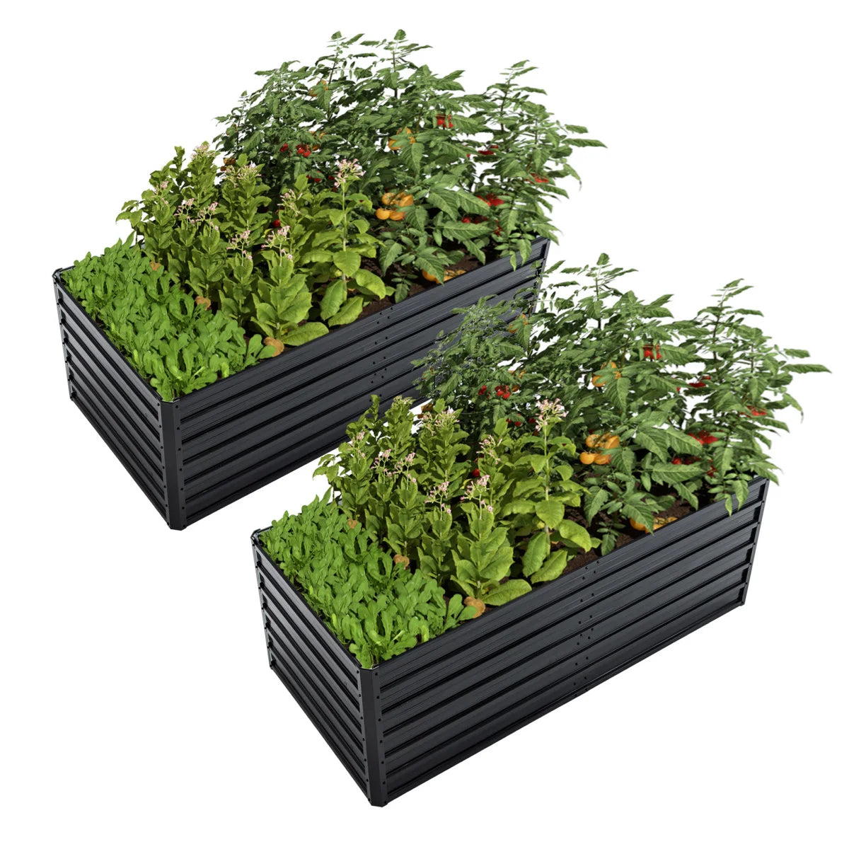 Rustproof Steel Raised Garden Bed Planter With Drainage