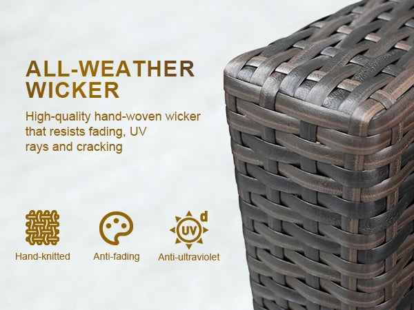 Joule Modular Outdoor Rattan Wicker Sofa Set With Steel Frame