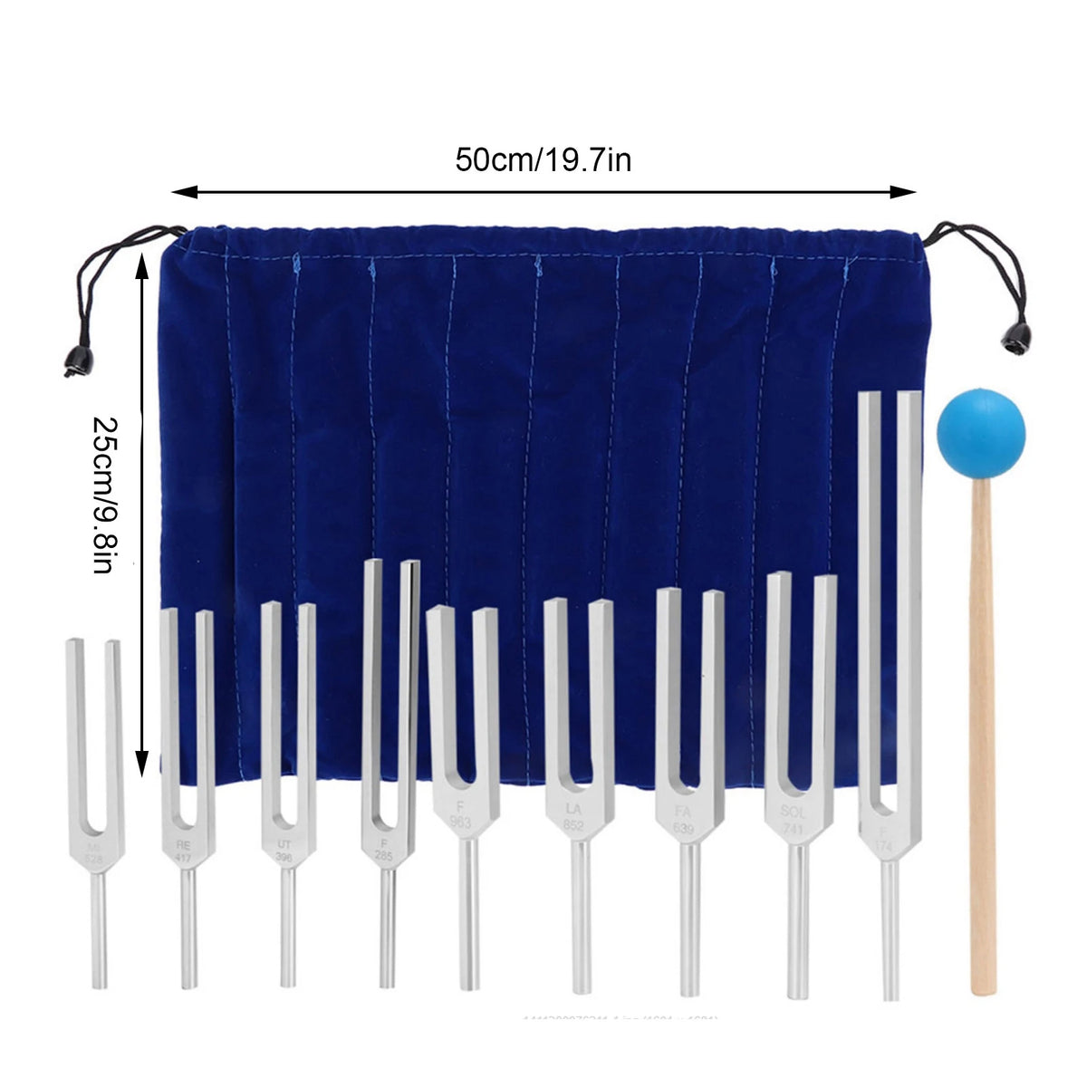 174Hz To 963Hz Sound Healing Tuning Fork Set For Therapy