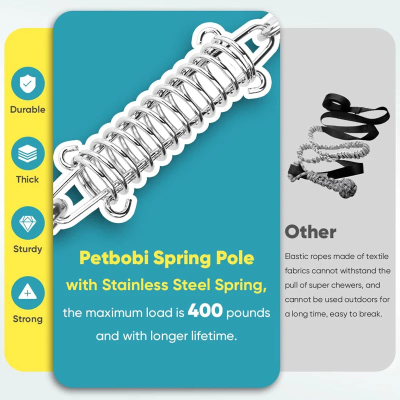 Benepaw Bungee Dog Toy Interactive Spring Pole Tug