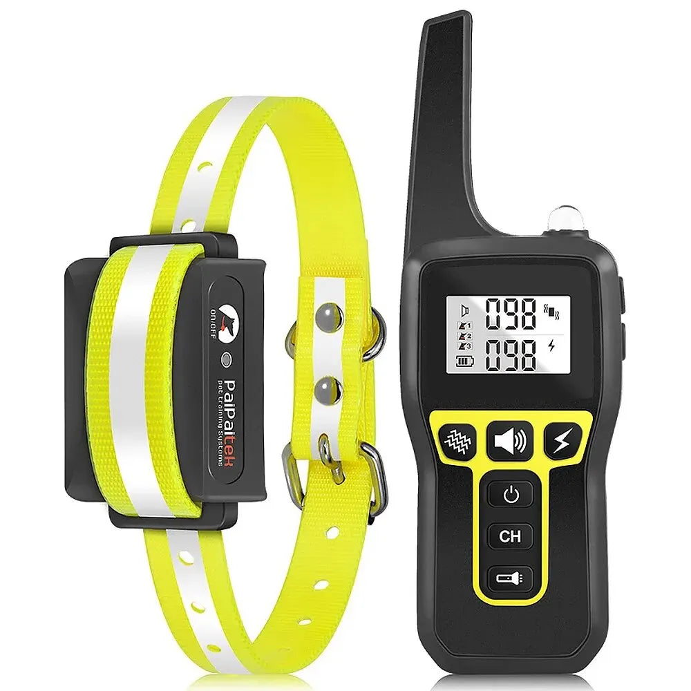 PaiPaitek Dog Training Collar Waterproof Rechargeable Remote Auto Mode