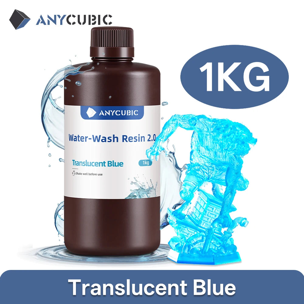 AnyCubic Water Washable 405nm UV Resin For 3D Printers