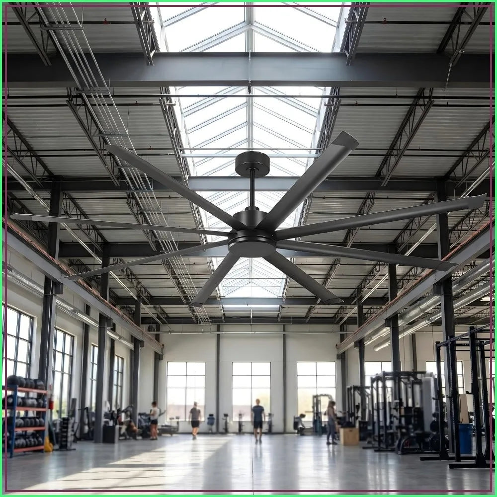 Industrial Ceiling Fan Without Lights for Commercial Warehouses