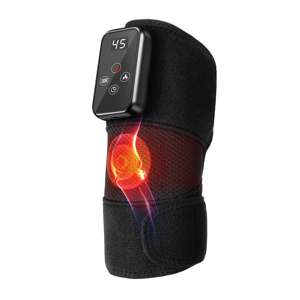 LEERCON Heated Knee Elbow Shoulder Massager Wrap With Vibration