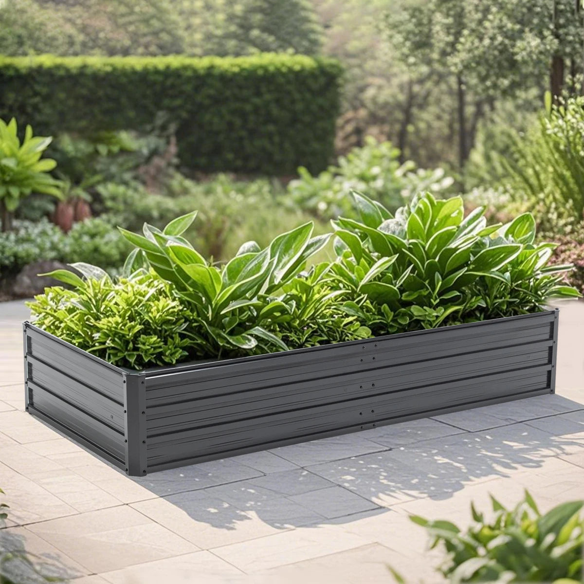 Rustproof Steel Raised Garden Bed Planter With Drainage