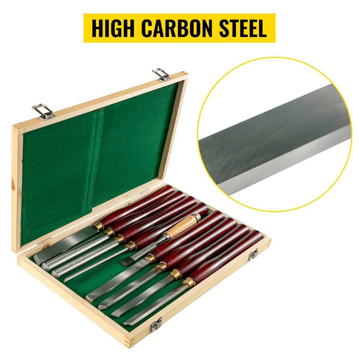 SucceBuy Wood Turning Tools Wood Carving Hand Chisel Set Lathe Knife  Woodworking Professional Gouges Woodcraft Carpentry Tools