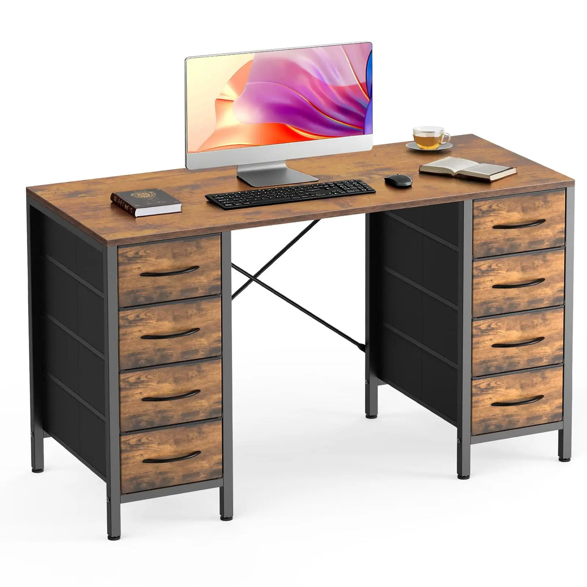 Jhk 47 Inch Modern Office Computer Desk With X Frame
