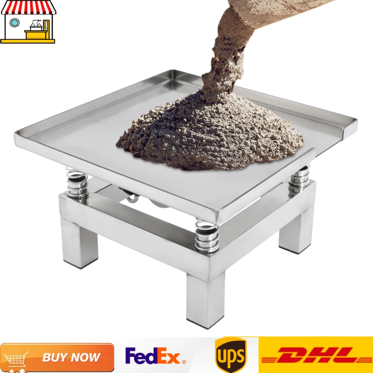 Electric Concrete Vibrating Table 10 Kg Load Test Bench
