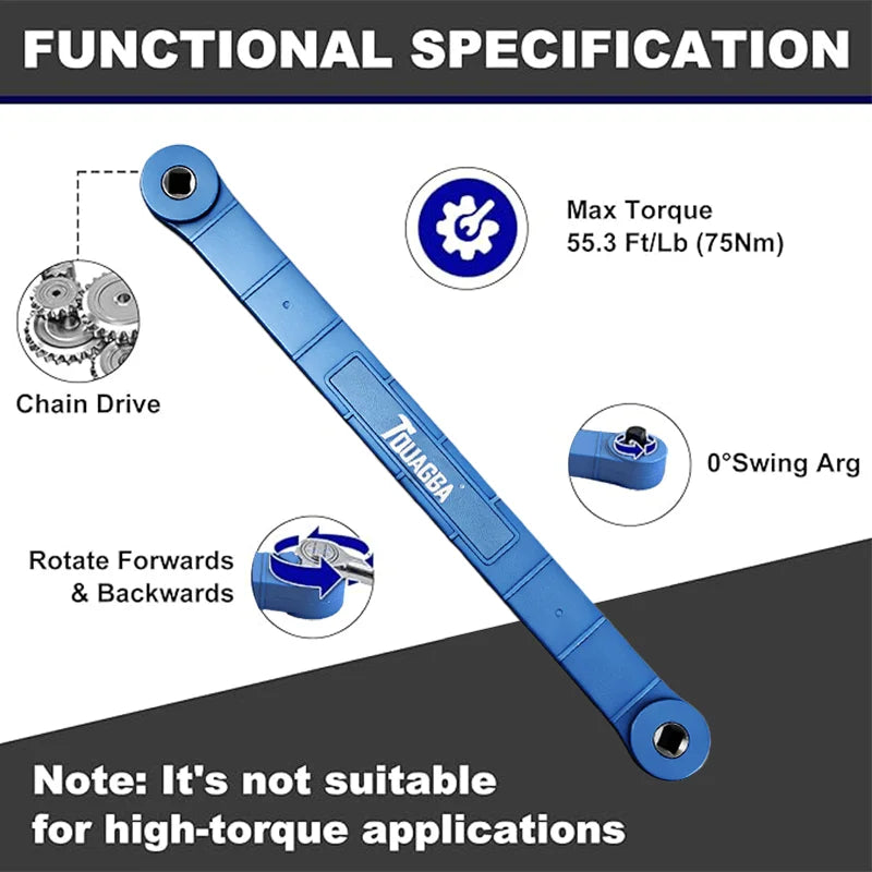 Heavy Duty Carbon Steel Offset Extension Wrench Set For Mechanics