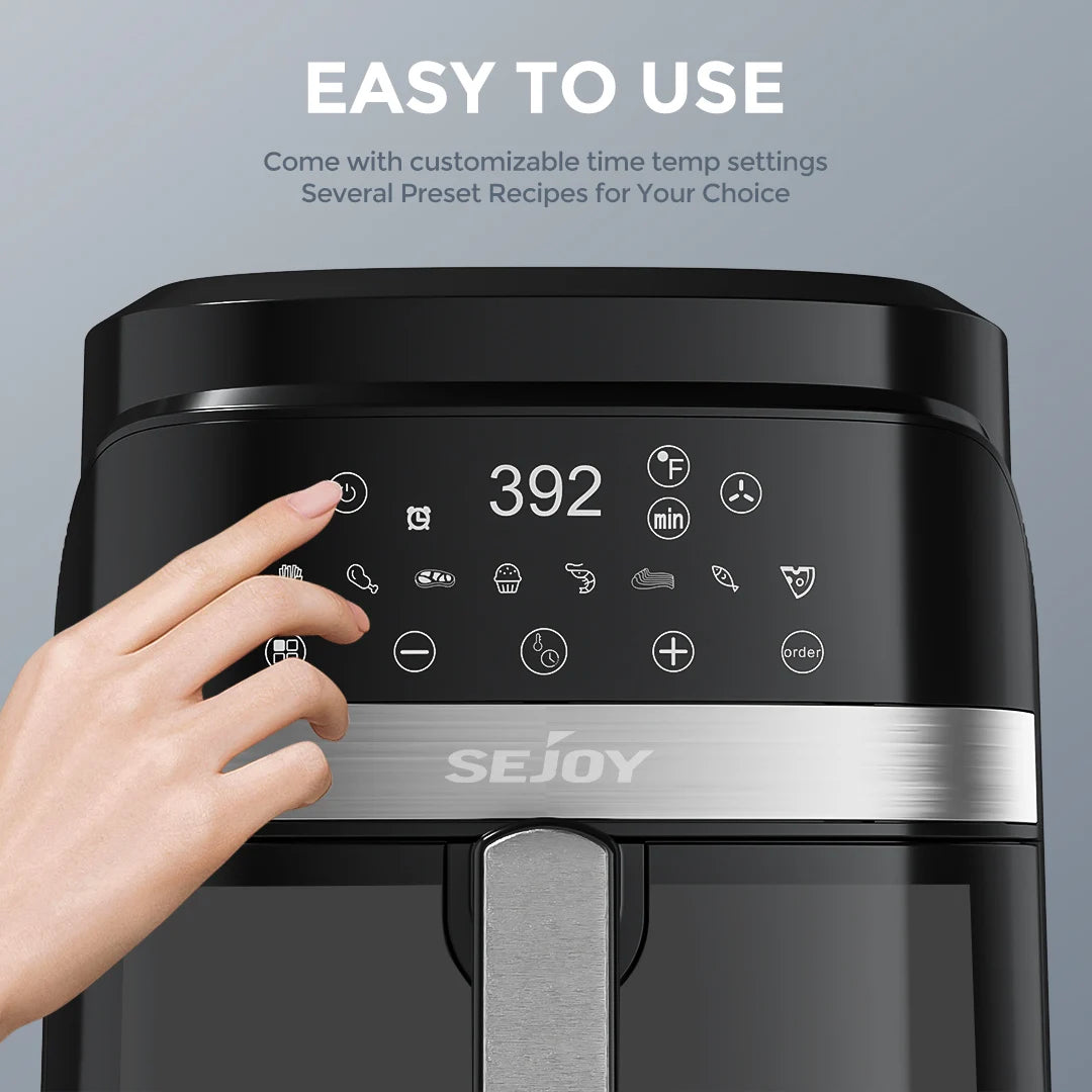 SEJOY Air Fryer 8 In 1 Electric Oven Oilless Cooker