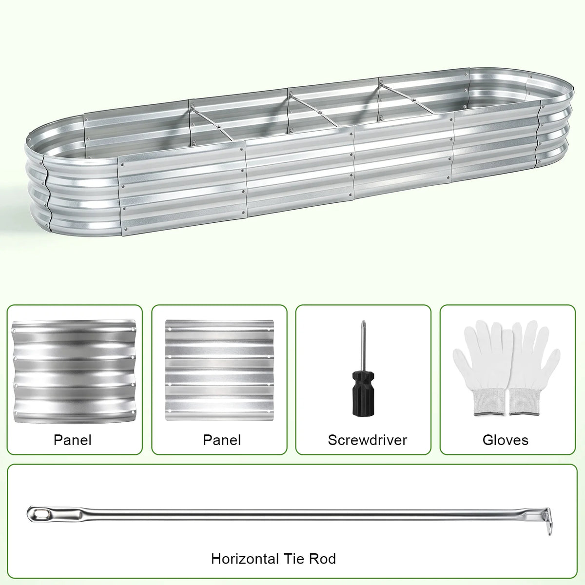 Premium Galvanized Metal Raised Garden Bed For Outdoor Plants