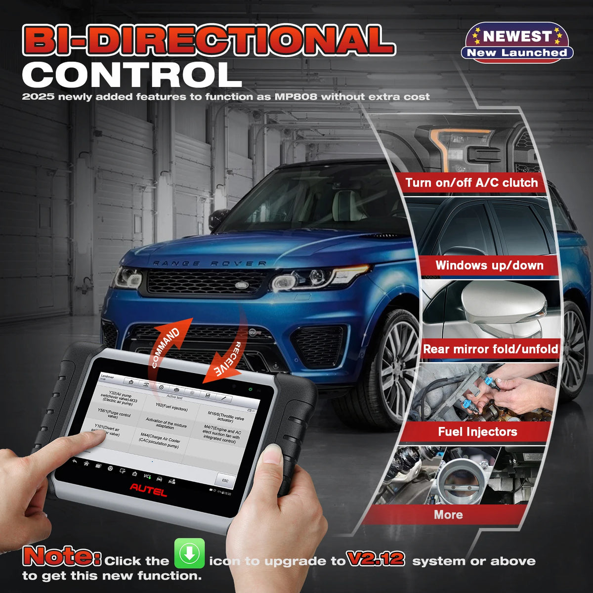 Autel MaxiCOM MK808BT PRO Car Diagnostic Tool Bluetooth OBD2 Scanner