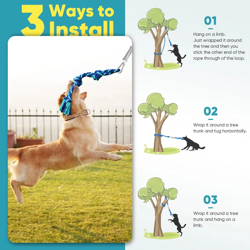 Benepaw Bungee Dog Toy Interactive Spring Pole Tug