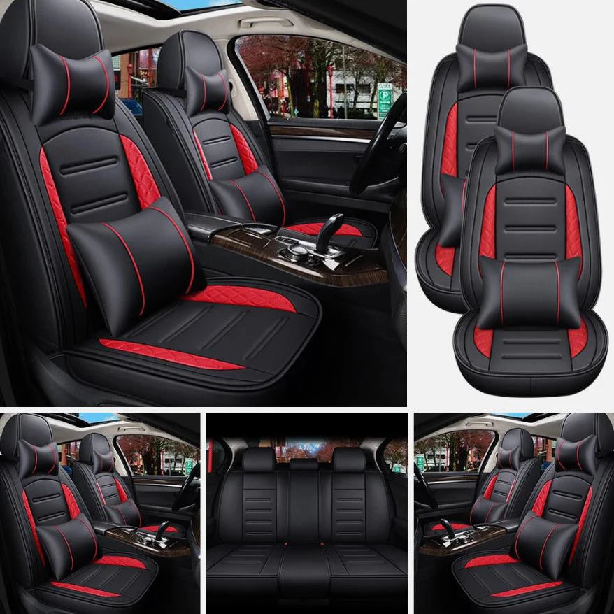 Leather Car Seat Covers Full Set for Honda with Cushions
