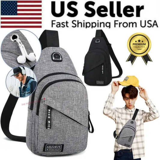 Premium Canvas Crossbody Sling Bag for Travel and Adventures