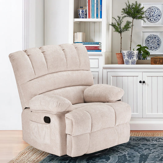 Farini Modern Swivel Rocker Recliner Chair For Living Room