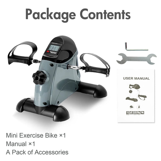 Mini Under Desk Pedal Exerciser Bike With Digital LCD Display