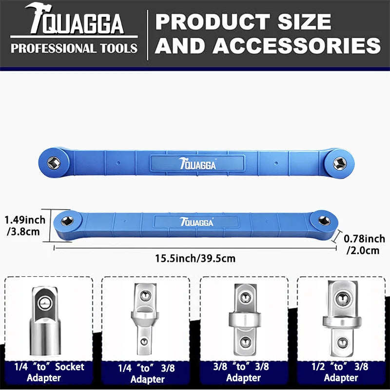 Heavy Duty Carbon Steel Offset Extension Wrench Set For Mechanics