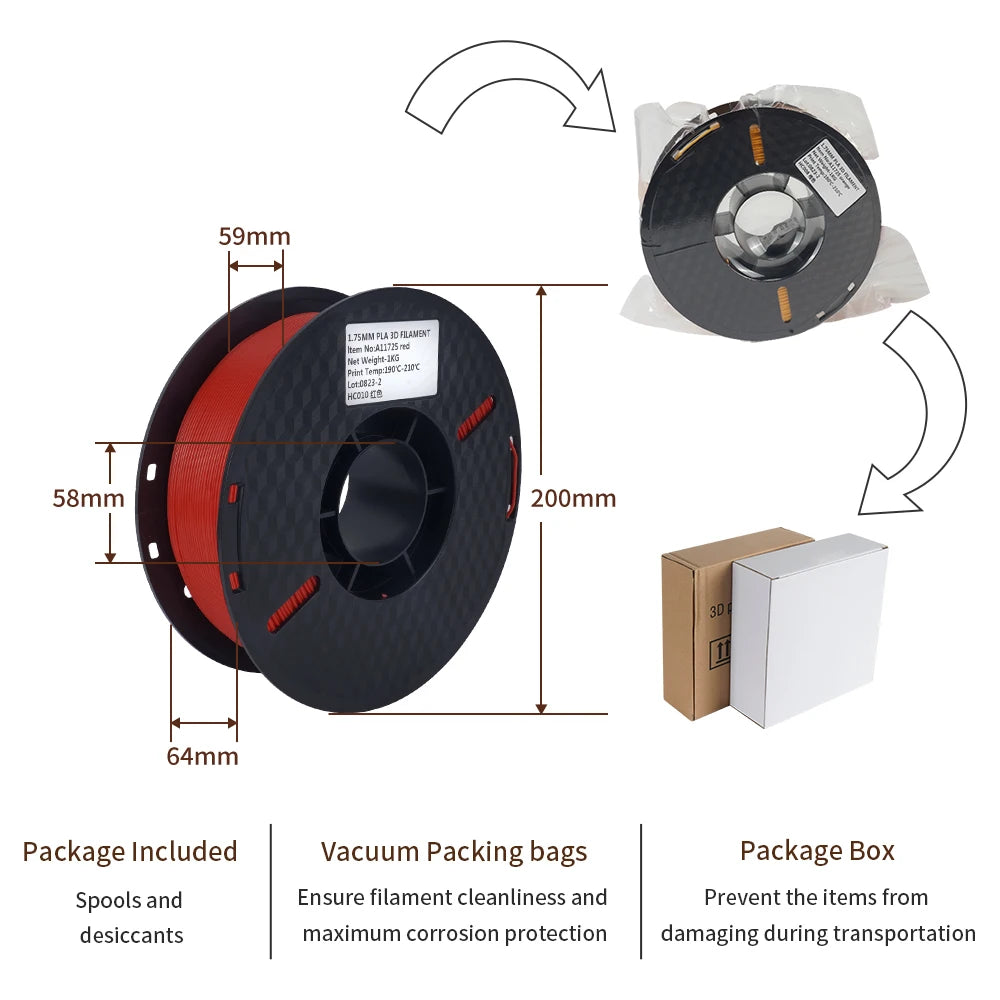 Kee Pang High Quality PLA PETG 3D Printer Filament Spool
